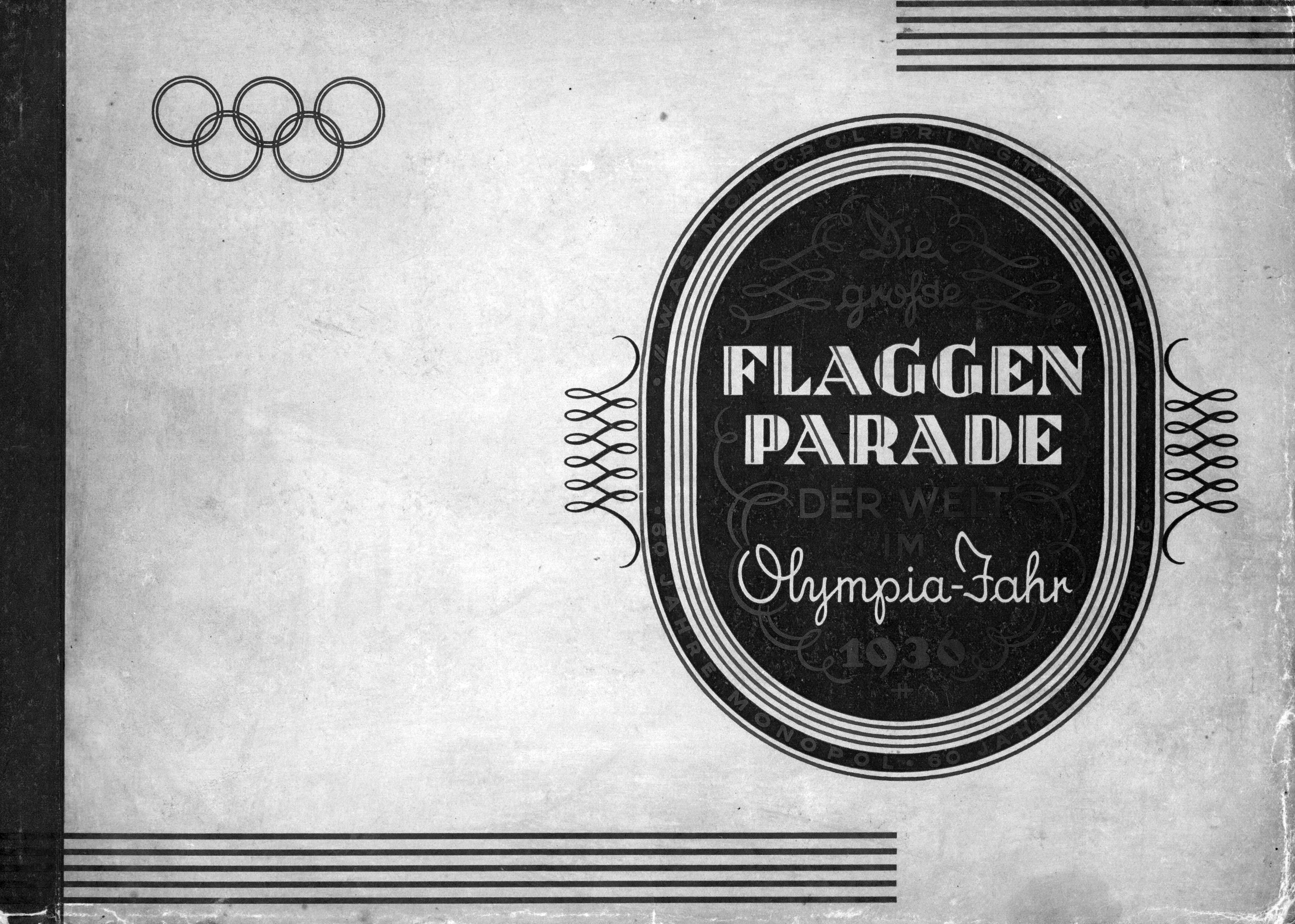 FLAGGEN PARADE DER WELT OLYMPIA-JAHR 1936