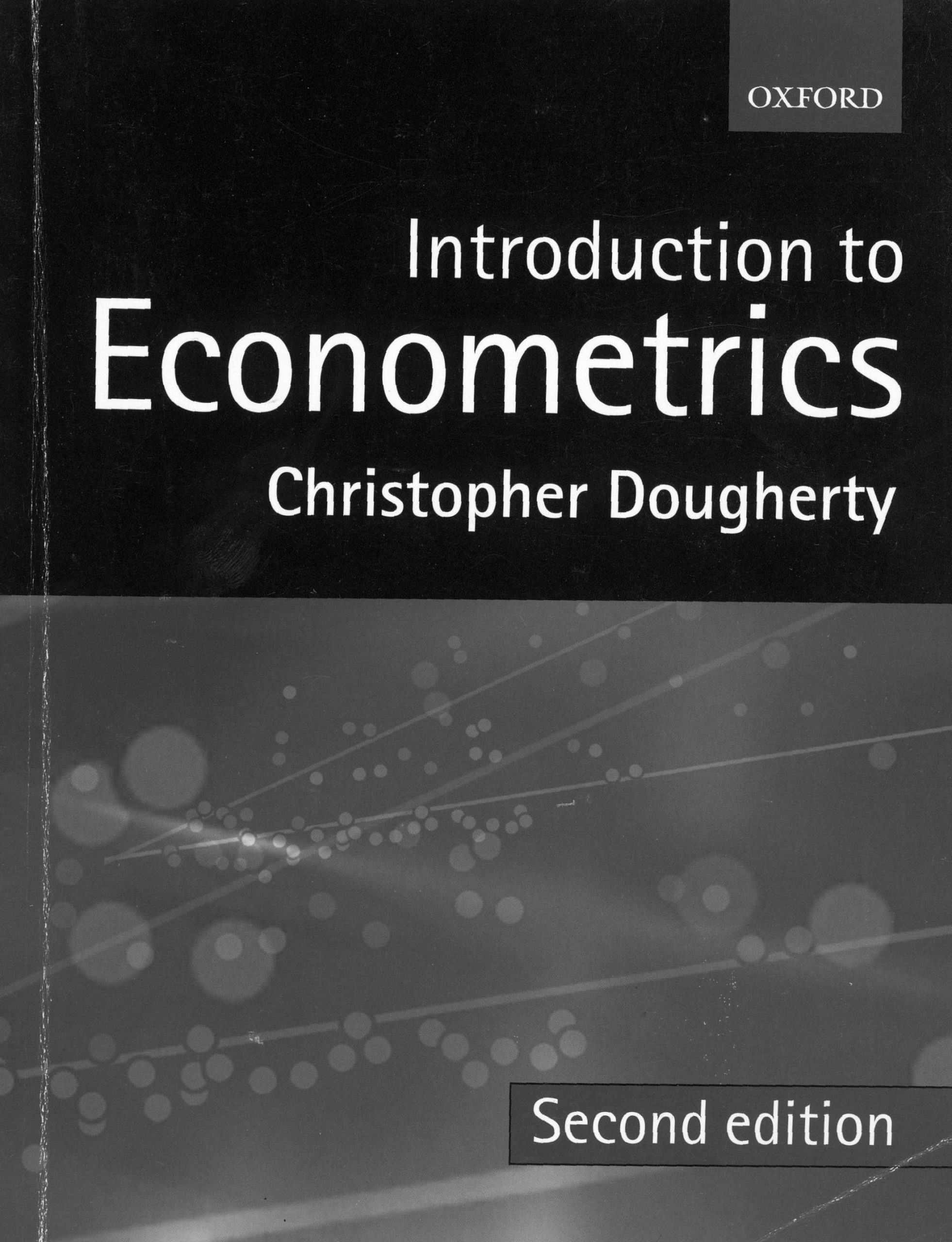 Introduction to econometrics