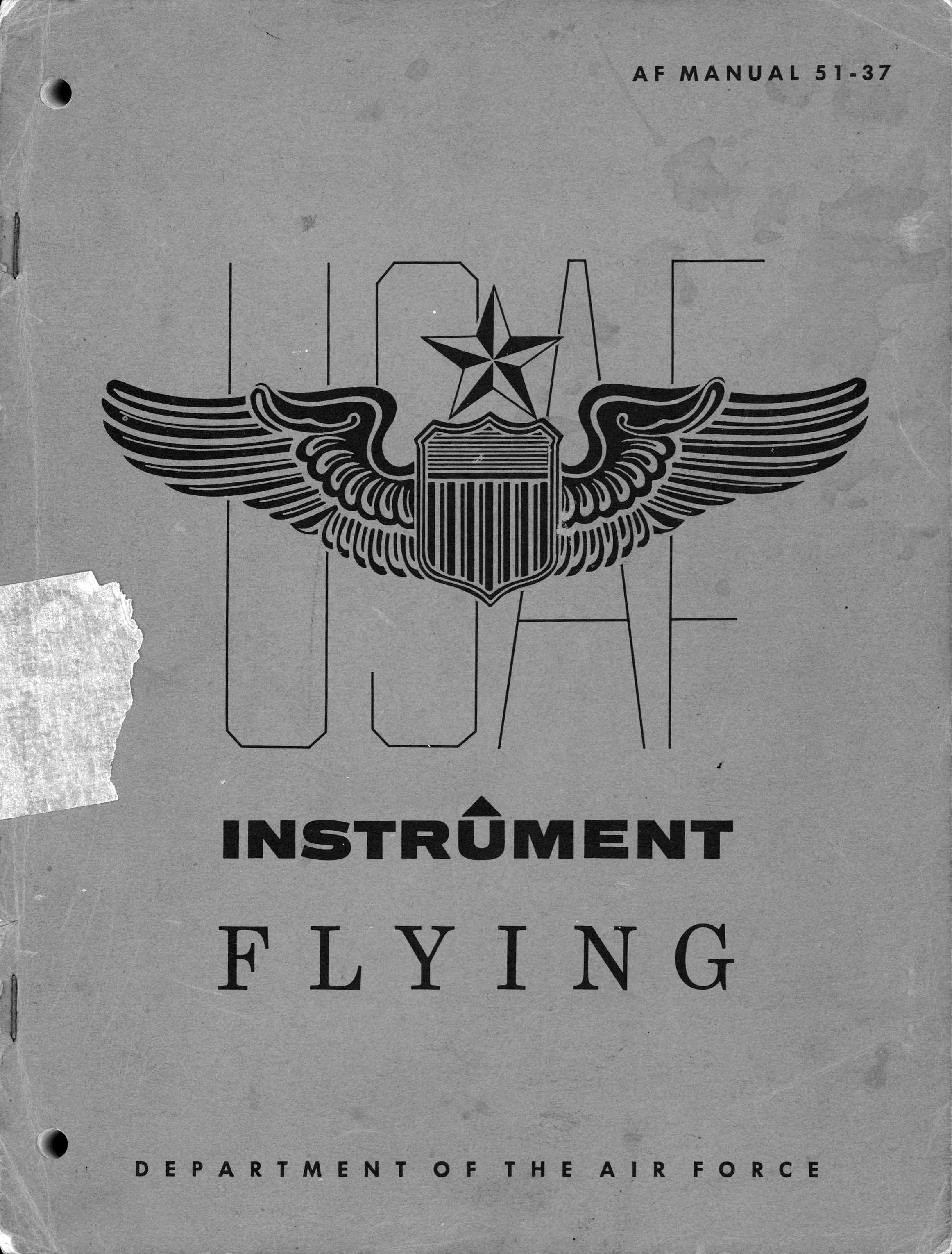 AF MANUAL 51-37 INSTRUMENT FLYING