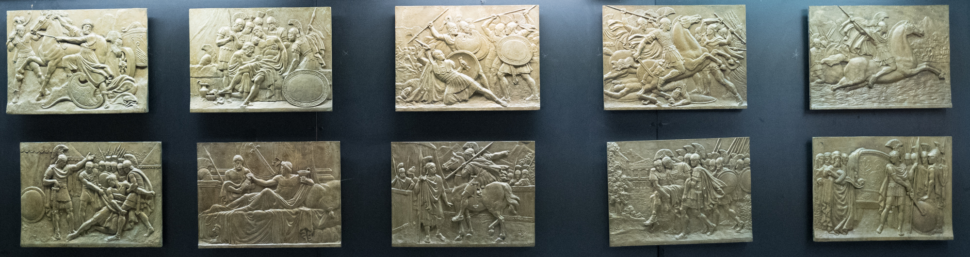 Bronze relief with scenes from the life of Alexander the Great. P. R. Tzanoulinou