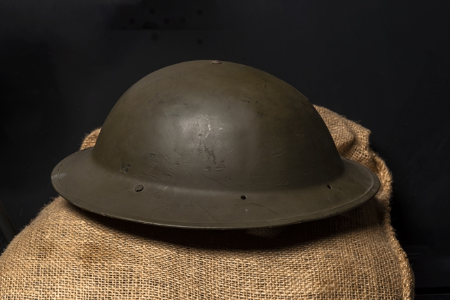 English type helmet