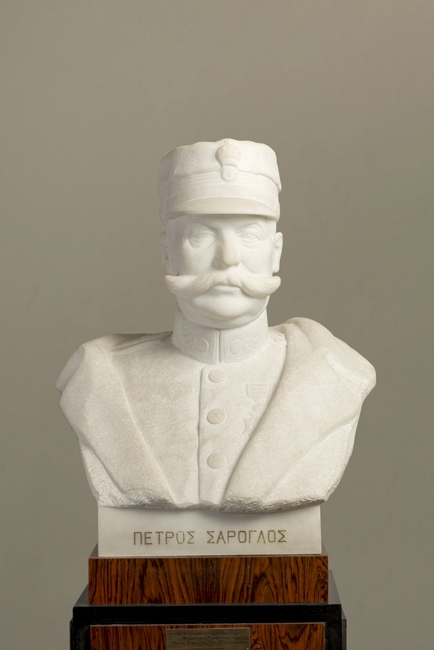 Marble bust of Petros Saroglos