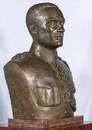 Bust of General I. Tsangaridis. Bronze.