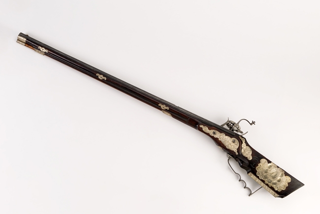 Weapon dated 1698 with stock and butt